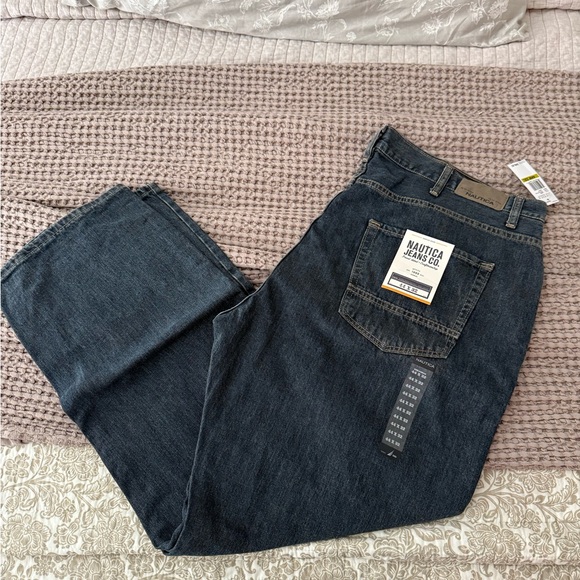 Nautica Men's Relaxed Jeans - Deep Blue - Picture 1 of 3